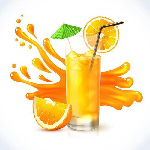 高清橙子饮料